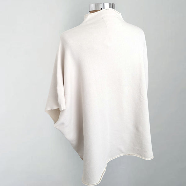 Audrey Funnel Neck Capelet Vintage White