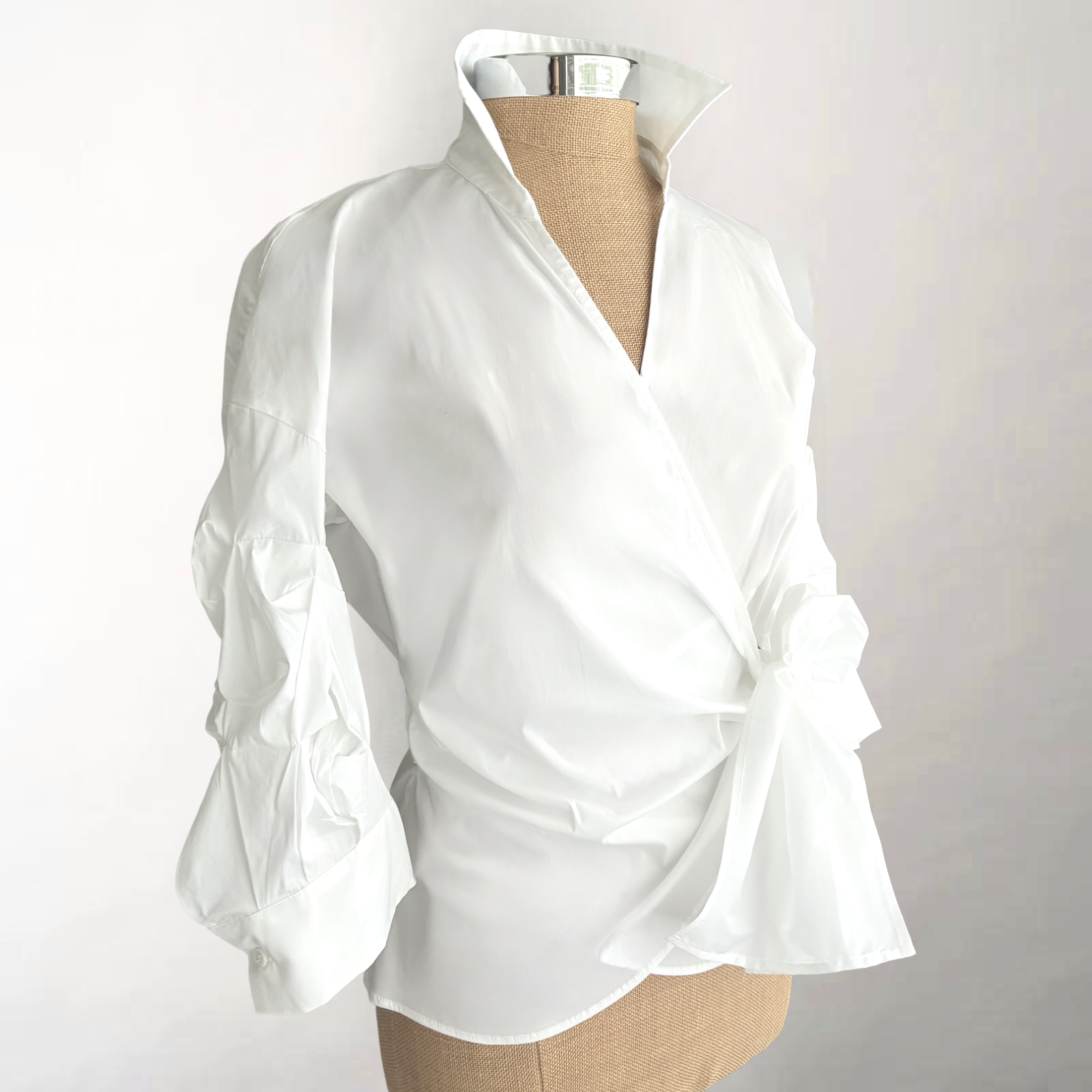 ruffle wrap shirt