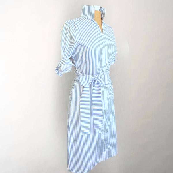 The League Shirtdress Monet Blue Stripe