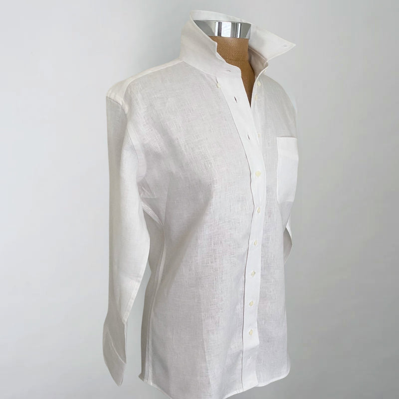 White Linen Boyfriend Shirt