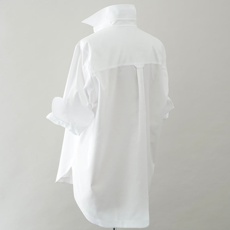 Caliban Oversized White Shirt